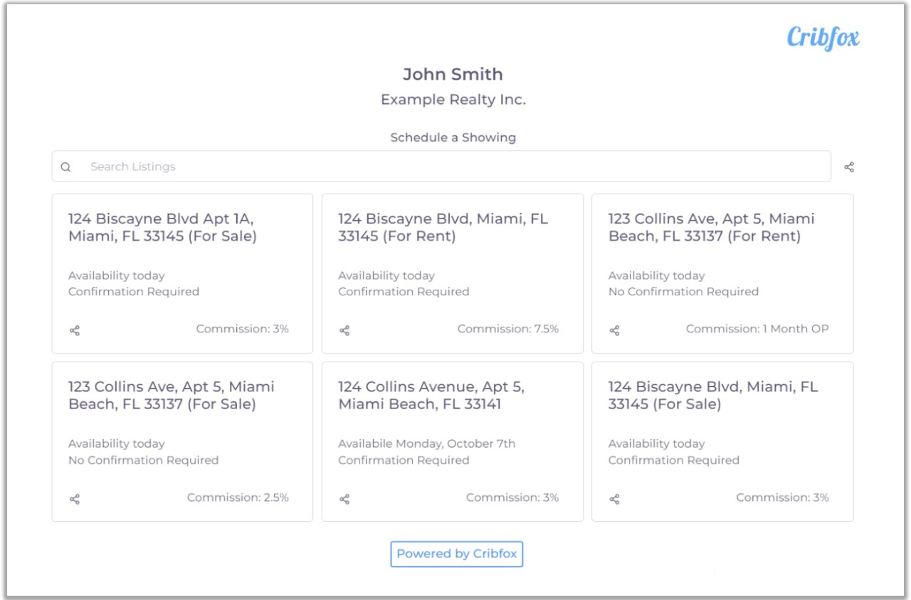 Our Scheduler feature automates showing requests, confirmations, forms and follow-ups for your real estate listings. Save time by automating scheduling, forms & compliance.