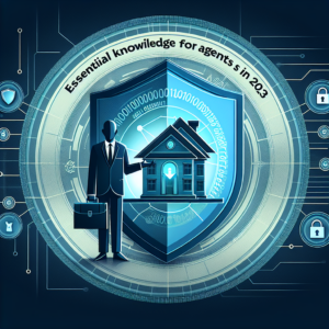 AI generated featured image for a blog article about Cybersecurity in Real Estate: Essential Knowledge for Agents in 2023