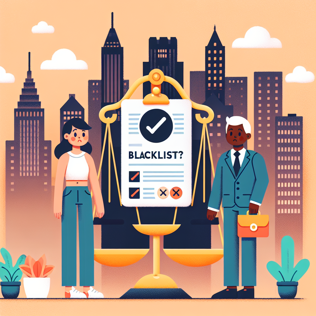 AI generated featured image for a blog article about What Are Tenant Blacklists in NYC and Are They Allowed?